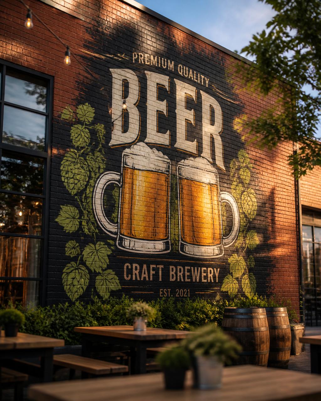 Exterior taproom walls that sell more BEER.