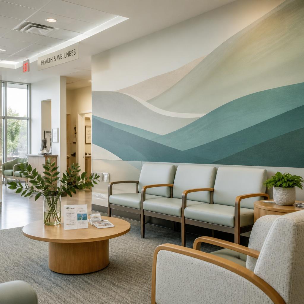 Calming murals for hospitals and clinics.